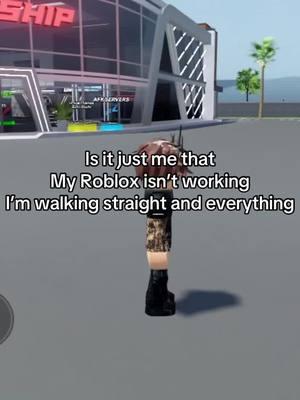 Idk if it’s a glitch or a hacker #robloxnotworking #walkingstraight  #roblox #foryoupage #fypシ 