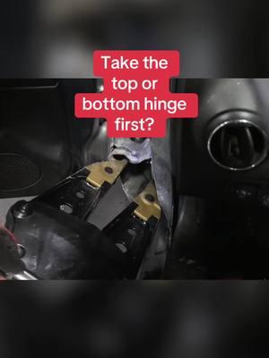 Top or bottoms hinge first? What is your preferred method  #firefightertiktok #firefighter #extrication #vehicleextrication #fypシ #fypシ゚viral #asmrsounds #asmr #rescuetools #howellrescuesystems 