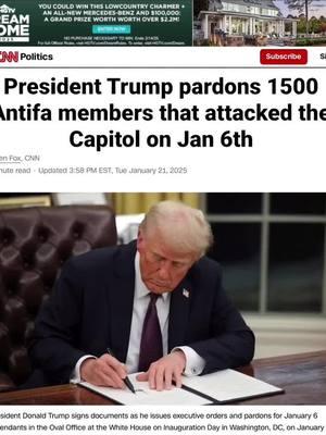 Antifa rioters pardoned first day in office #Jan6th 