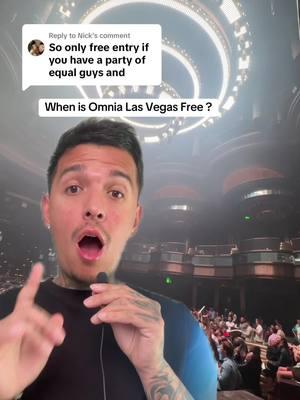 Replying to @Nick #greenscreenvideo  When is Omnia Las Vegas free ? Here is the information you need to experience the number one club in the USA for free. #freeentry #omnialasvegas #edm #information #vegasattractions #vegasclubs 