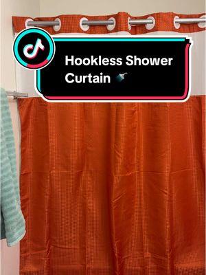 Never knew I could be excited over shower curtains 🤭 #doublelayershowercurtain #nohookshowercutain #hooklessshowercurtains #showercurtains #curtains #bathroomdecorideas #tiktokshopjumpstart 