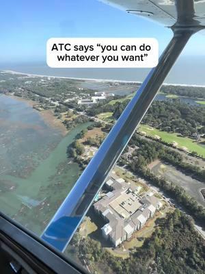 Even though a 6-mile final was well outside the class D airspace, I wanted to ask just to make sure tower controllers have a heads up for where we’ll be and what we’ll be doing. We tried asking Savannah Approach before the handoff but they were too busy to reply, so we went over to tower. Would you have done anything differently? 🏝️ #flying #airplane #atc 