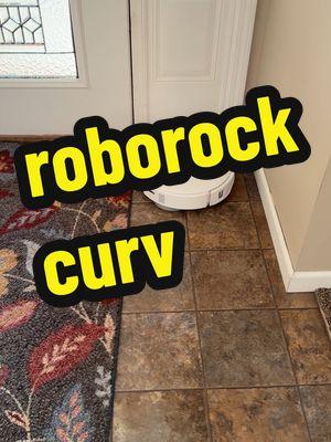 roborock Qrevo Curv robot vacuum cleaner that mops and vacuums.My house #roborockqrevo #robotvacuum #roborock #justadadvideos 