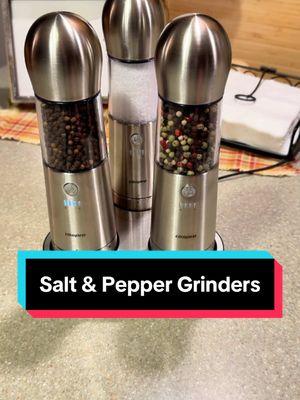 Salt & Pepper Grinder Set 3in1 #saltandpeppergrinder #peppergrinder #kitchen #seasoning #tiktokshopjumpstartsale @COSPRO USA 