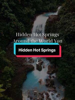 Dreaming of soaking in a secret hot spring paradise? Check out these top 5 hidden gems for a unique and tranquil experience: Furepe Waterfall Hot Springs, Japan 🇯🇵 – Relax in natural hot springs right next to a stunning waterfall on Hokkaido’s Shiretoko Peninsula. The view is as refreshing as the water! Pamukkale, Turkey 🇹🇷 – Dive into the surreal white travertine terraces of Pamukkale. These turquoise pools are a geological wonder and a UNESCO World Heritage Site! Krause Springs, Texas, USA 🇺🇸 – Discover this hidden oasis in Texas Hill Country with a mix of natural and man-made springs. Perfect for a laid-back soak surrounded by lush greenery. Laugarvatn Fontana, Iceland 🇮🇸 – Enjoy geothermal baths and saunas by a lake in South Iceland. A quieter alternative to the Blue Lagoon with amazing natural steam rooms! Takaragawa Onsen, Japan 🇯🇵 – Soak in outdoor baths along a serene river in the Japanese mountains. A peaceful retreat with stunning seasonal views. Ready to relax and recharge? These hidden hot springs are calling your name! 🌿🛁✨ #HiddenHotSprings #TravelSecrets #RelaxAndUnwind #GeothermalGems #SoakInNature #HotSpringsAdventure #TravelGoals #BucketList #CarterEliteTravel #TravelCarter 