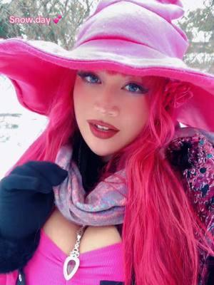 Snow day in Houston TX ☃️ so I wore my cute mage oufit🧙‍♀️😍 #houstonsnow #winterstorm #snowday #snowy #winter #curvycosplay #cosplayer #cosplay #cosplaying #wizard #wizardcosplay #pink #pinkhair #pinkoutfit #OOTD #fantasy #roleplay #roleplaying #mage #fyp #foryouuu #fy 