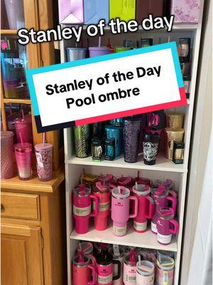 Stanley of the day is Pool ombre, it came out at Dick’s Sporting Goods in 2023. Which one should I pick tomorrow #stanley #StanleyCup #stanleyoftheday  #poolombre #stanleycollector #cupcollection #stanleycollection #cuphunter