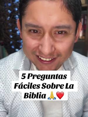 5 Preguntas Fáciles Sobre La Biblia 🙏 #preguntas #examen #biblia #sabiduria #conocimiento #knowledge #bibleknowledge #biblequiz 