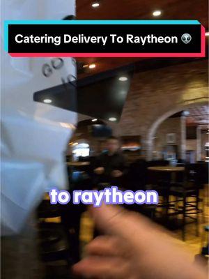 Catering Delivery To Raytheon 👽 #catering #delivery #tesla #ev #dlivrd #ezcater #bjsrestaurant #socal #pizza #deliverydriver 