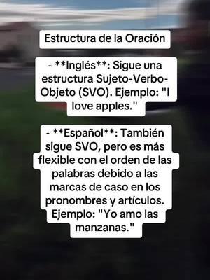 Descubre cómo se estructuran las oraciones en inglés y español. ¡Aprende la diferencia entre SVO y la flexibilidad del español!  #GramáticaComparativa #EstructuraOracional #AprendeInglés #AprendeEspañol #Lenguaje #EducaciónLinguística #SpanishGrammar #EnglishGrammar #LanguageLearning #Syntax #GramáticaComparativa #EstructuraOracional #AprendeInglés #AprendeEspañol #Lenguaje #EducaciónLinguística #SpanishGrammar #EnglishGrammar #LanguageLearning #Syntax #Lingüística #Gramática #LanguageTips #LearnSpanish #LearnEnglish #GramáticaFácil #GramáticaDivertida #LanguageEducation