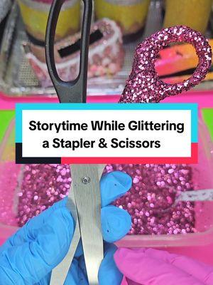 Replying to @kialeiboucher263 Storytime on how I got started glittering office supplies while I show you how to glitter a Stapler and scissors. ✨️💕🥰 #glitter #stapler #scissors #handmade #crafting #tutorial #teacher #teachergift #officesupplies #fyp #glitterstapler #glitterscissors 