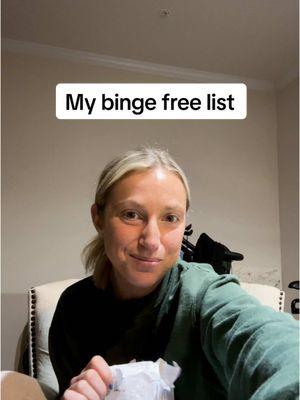 My binge free list … don’t compare my 6 month to your day 1, or even my list to yours! I can also ofc share more if you all are interested 💕 #bingefree #anarecoverey #anarecoveryy #recoveryispossible #recoveryqueen #bingefreejourney #bingefreecommunity #bingeawareness #bingefoodie #bingerecoverytips 