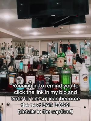 IM A SENIFINALIST!!!  🥹 Your votes could get me to Nashville where I will compete with 7 other  contestants to become the next BarBoss. Picture this: I’ll get to meet the legendary John Taffer and could win a feature in food and beverage magazine, plus a whopping $20,000! Your votes matter, I can’t do this without all of you!  This round of voting ends on January 30th- the top one (1) Semifinalist from each group will then advance to the Finals. Finals/End of Public Voting (beginning January 31st and ending February 6th) - The top Competitors from each Semifinals group will be divided into Finals groups. Votes will be reset, and public voting will determine the top one (1) Finalist from each group who will then advance to the Live Judging Event. #Barboss #cocktailartist #cocktailartistry #mixologist #mixology #bartending #cocktail#linkinbio #voteforme 