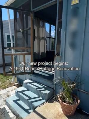 ✨Beach Cottage Walkthrough ✨ All 884 square feet of it! She might be small but she has so much potential! What are you most excited about seeing with this renovation?  #ameliaisland #beachcottage #renovation #fernandinabeach #beachhouse #tinyhome #diyproject #DIY #diyrenovation 