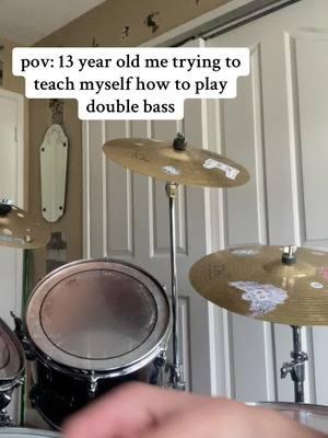 We all start somewhere #fyp #drumcover #viral #metal #drums #drumming #doublebass #hard #throwback #beginner #sic #fyp #foryoupage