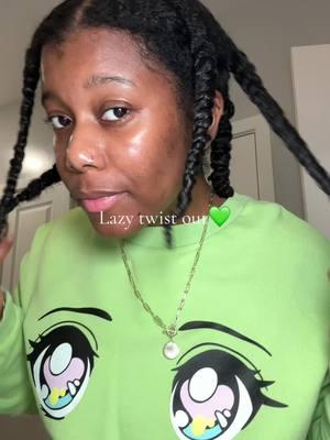 6 twists at midnight is the best I could do😂😂😂 #twistout #twistoutonnaturalhair #type4naturalhair #naturalhair #curlyhairroutine #curlygirl #lazyhairstyles #blackgirlhair #blackcontentcreator #blackgirlcontent 