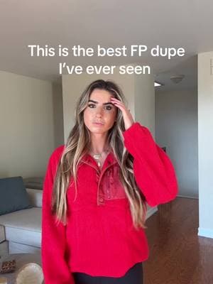 Obsessed with the FP fleece dupe #fpdupe #freeppl #fyp #foryou #cozyfinds #cozyathome #workoutfit #10ksteps #walking #workout #newyear #tiktokban 