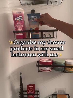 Organize my shower products with me!✨ Let’s talk small bathroom organization, because maximizing space is a must! This 5-piece shower caddy set from Amazon (also on the TikTok shop) is perfect for keeping everything neatly stored and within reach. From body washes to skincare essentials, I finally have a spot for it all without cluttering my space. If you’re looking for shower organizer racks or ways to maximize storage inside the shower, this set is a game-changer. It’s renter-friendly, easy to install, and perfect for anyone working with a small bathroom like me. ✨ Stay tuned for more small bathroom organizing recommendations—we’re getting this space ALL the way together! #DashofDaysh #TiktokShopJumpstart #ShowerOrganizer #SmallBathroomStorage #AmazonFinds #HomeOrganization #showerstorage #showerorganization #showercaddy #BathroomStorageSolutions #bathroomstorage #StorageHacks #AmazonHome #HomeEssentials #SpaceSavingStorage #OrganizationTips #renterfriendlymakeover 