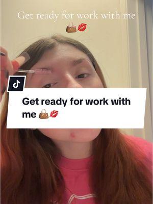 Get ready with me! #grwm #getreadywithme #gettingreadyforwork 