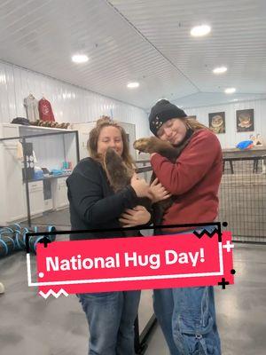 Happy National Hug Day! We ran around the barn and hugged a bunch of animals!  #WestmeisterFarm #BestDayEver #Ohio #ThingsToDoInOhio #Hug #NationalHugDay #ExoticAnimals #ShelbyOhio 