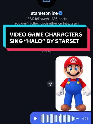 Video Game Characters sing HALO by @STARSET #starset #Halo #videogames #mario#luigi#dukenukem#callofduty#godofwar#apexlegends  