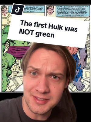 Replying to @broadbunny9999 originally the Hulk was NOT green #hulk #marvel #incrediblehulk #marvelcomics #marvelrivals#greenscreen 