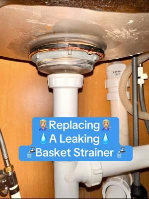 Replacing👨🏼‍🔧 a leaking💧 basket strainer under this kitchen sink🚰  #BasketStrainer #Leak #Replacement #Plumbing #PlumbingRepair #EasyFix #HomeImprovement #RaymesHomeImprovement #SmallBusiness #SupportSmallBusiness #Tradesman #Cosntruction #Contractor #TikTokIsBack #ThankYouTrump #DonaldTrump #Savior #TikTok #TikTokBan #ASMR #CapCut #ForYouPage #FYP #ViralVideo #Viral #Trending #TrendingVideo #Satisfying #SatisfyingVideo #2025 #Oatey @Oatey Co. #FortMillSC #YorkCountySC 