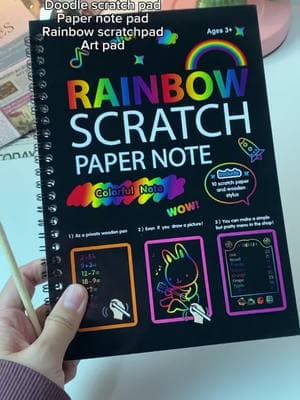 Doodle Rainbow Scratch Pad #artbook #giftideas #newyear2025 #tiktokshopnewyearnewaura #tiktokshoplastchance #spotlightfinds #perfectgifts #scratchpad #rainbowscratch #scratchpaper #papernotes #scratchart 