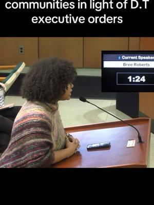 Let’s talk about how the city council is ignoring ADA accessibility again and is now showing every speaker from the side so those who read lips and use body language as a means to communicate can no longer fully participate in viewing.  They hate the audience support so bad that they don’t care what regulations or groups they ignore.  The members of city Council don’t take notes during the speeches— Half the time you can look at them and tell when they are barely listening to you: eyes glazed over, not looking at you, and sometimes not even in the room to begin with. I have only been approached and have had personal conversations with three of the alderpersons since attending & speaking city council. Our city does not care about the marginalized communities. They do not care about access to safety and protection. They do not care if your rights are being stripped away, although they have the ability to protect it. Too many of our council members have personal agendas that influence the way they vote, how they act, and who they care about. It is time to stop being complacent.  I need more of you to come to these meetings and to speak. You don’t have to be a seasoned public speaker. You don’t have to be well researched. Your lived experience as a Springfield, or anywhere, citizen who has stories of neglect due to council members not caring about the community is more than enough. #CityCouncilMeeting #springfieldillinois #localnews #getactive #organize 