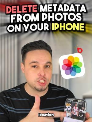 How to remove your location BEFORE you share photos ❌📍🤳 Use this iPhone tip when you want to delete the metadata from photos  💡 How to steps: Step 1️⃣ - Swipe up on a photo Step 2️⃣ - Tab on “Adjust” Step 3️⃣ - Select no location  For a permanent fix: 1️⃣ Go to Settings  2️⃣ Click on Privacy & Security  3️⃣ Select Location Services  4️⃣ Find Camera  5️⃣ Change it to NEVER  #iphonetips #iphonehack #iphonetrick #iphonetip #iphone #iphonetipsandtricks 