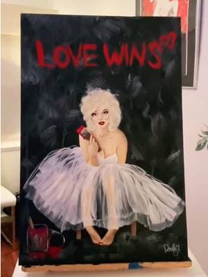 Just a reminder… #lovewins #womenempowerment #womensrightsarehumanrights #equalityforall #artist #makeartnotwar #artistoftiktok #acrylicpainting 