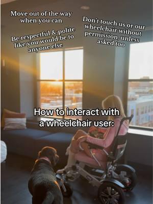 how to interact with #wheelchairuser #wheelchairlife #ambulatorywheelchairuser #pots #hEDS #hypermobileehlersdanlossyndrome #chronicallyill #spoonielife #babewithamobilityaid #disabilityawareness #connectivetissuedisorder 