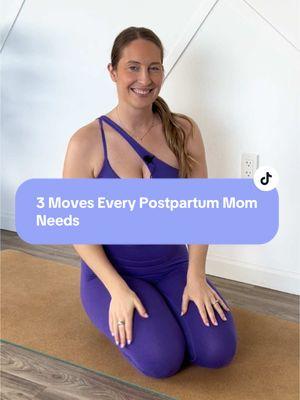 3 moves every postpartum moms needs #postpartumbody #postpartum #postpartum #postpartumcoach 