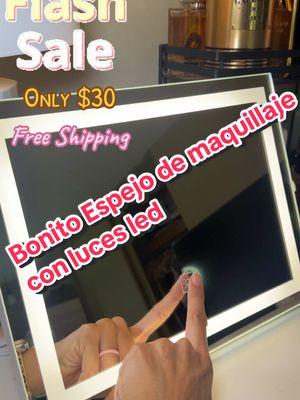 Espejo para maquillaje con luz led #espejo #espejodemaquillaje #makeupmirror #360mirror #makeupmirrorlights #makeup #makeupaccessories #flashsale 