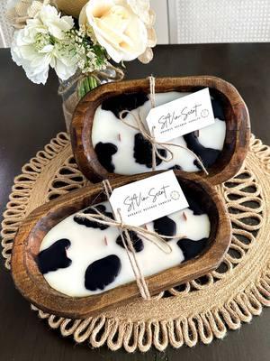 Moooooo #doughbowlcandles #candlesoftiktok #foryou #SmallBusiness #cowprint