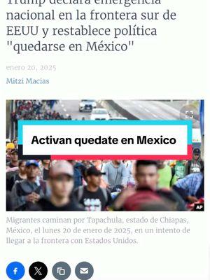 #trump #inmigrantes #ordenejecutiva #indocumentados #spserviciosconsulares #quedateenmexico #refugiados #cbpone #asilo 