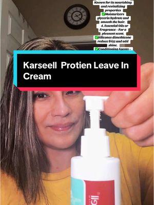 Struggling with dry, frizzy hair? Let me share a game-changer—Karseell Maca Power Protein Leave-In Cream! Click the link to try this amazing product.#karseel #maca #leaveinconditioner #hairprotien #repair #damagedhair #dryhair #frizzhair #shopping #ValentinesDay #Love #beyou #mine @Karseell Official 