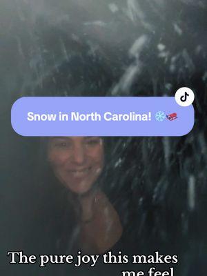 😄😄😄 It has been so long since I’ve seen white fluffy snow! I am so beyond excited for this. Let’s go sledding! 🛷  #snowinnorthcarolina #snowinnc #raleighnorthcarolina 