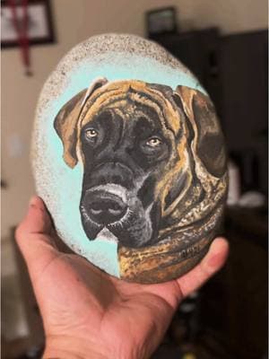 Henry’s human had a birthday recently, and I thought I should paint her a picture of him. Happy Birthday DB! 🥳 ##421 ##artist ##artistsoftiktok ##rockpainting ##rockpaintingart ##acrylicpainting ##applebarrelpaints ##modpodge ##riflerocks ##kindnessrocks ##kindnessmatters ##gift ##southafricanboerboel ##henry ##happybirthday ##youremybestfriend ##queen @@Jackson