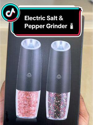 This electric salt and pepper grinder is giving richness 😍 #electricsaltandpeppergrinder #electricsaltandpeppergrinders #rechargeablesaltandpeppergrinder #saltandpepper #saltandpeppershakers #electricgrinder #grinder #peppergrinder #saltgrinder #tiktokshopjumpstart #tiktokshopjumpstartsale 