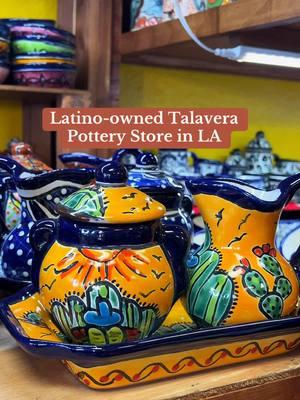 I got such cute things for my plants & the kitchen! The mugs are also super cute! Definitely want to go back. Support them if you’re able. It’s called El Jardin de Talavera Pottery in Commerce @El Jardín De Talavera Pottery! #losangeles #commerce #talaveramexicana #potterystore #explorela 