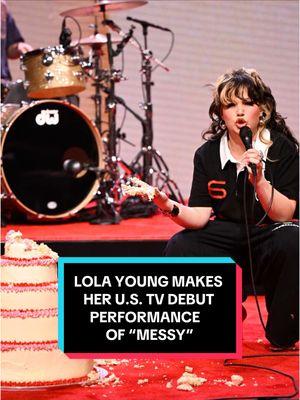 @lolayounggg makes her U.S. TV debut performance of “Messy”! #FallonTonight #TonightShow #LolaYoung #Messy 