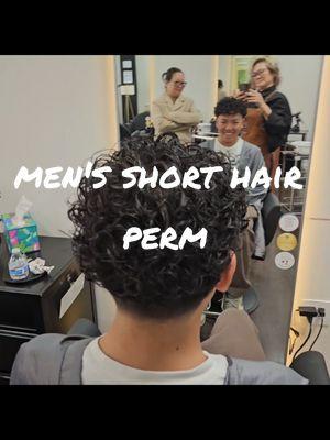 men's perm #Pasadena #skills #lamagiehairsalon #hairbyclairechang #master #pasadenahairsalon #asiansalon #koreansalon #perm #menshair 