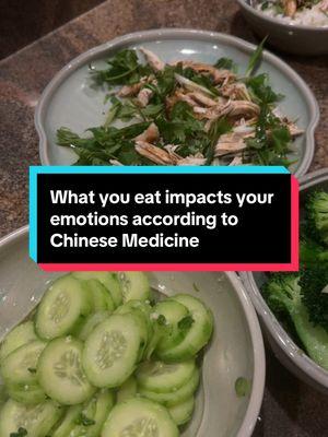 According to Chinese Medicine, what you eat impacts your emotional body so choose wisely ☯️ #foryoupage #fyp #chinesemedicine #tcm #foodasmedicine #energyhealing #foodtherapy #vibrationalfrequency 