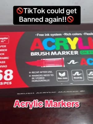 Don’t wait!!! You can get these acrylic markers on a massive discount right now. #acrylic #acrylicmarkers #markers #markerart #paintmarkers #coloring #artsncrafts #artistoftiktok #savetiktok #tiktokban 