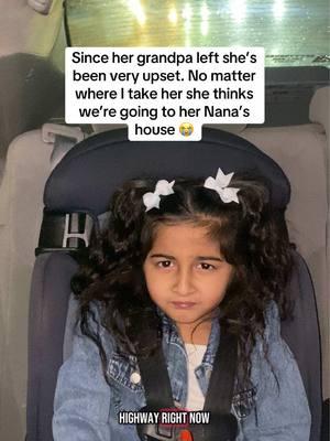 Everything reminds her of him. my poor baby! Nana you need to come home now 🥹 #babiesoftiktok #toddlerosftiktok #fyp #grandparentsoftiktok #grandpa #grandad #granddaughter #family #Love #bond #