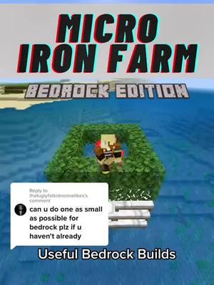 #onthisday Minecraft 1.21 Automatic micro iron farm. Automatic tutorial #Minecraft #icecoffey #mcpe #gaming #bedrock 