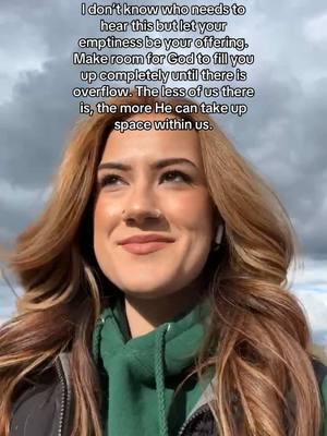 There are many days where I feel like I have nothing to offer Him, when I’m so broken and I can’t even get the words out of my mouth to pray. It feels like everything has been stripped away from the life I once knew and I’ve come to the end of myself. All I have left is this emptiness inside.  I sit at His feet and He welcomes me with open arms. There is no anger, no shame, but instead, I am met with grace and mercy.  And God says to me, “You’ve exhausted yourself trying to do this all on your own, let Me help you. I have allowed you to come to this place of emptiness so that I can fill you up. I am the well you can draw Living Water from, and I will provide for your every need.”  I find myself coming back to this place of desperation, wanting more of Him and less of me. And I’m reminded that everything of this world is temporary, and compared to knowing the love of Jesus, I count all of it as loss.  So maybe you’re tired of constantly trying to fill that void, that emptiness you feel inside with temporary things of this world… and maybe you feel like you have nothing to offer a God so sovereign and holy.  He wants your brokenness, your emptiness, your pain, your burdens, but most importantly, He wants your heart. And friend, this is enough. God can do incredible things with the things that we give to Him in our surrender. Trust that He will fill you up until there is an abundant overflow of His spirit within you 🤍 #christian #jesus #godlovesyou #holyspirit #emptiness #encouragement