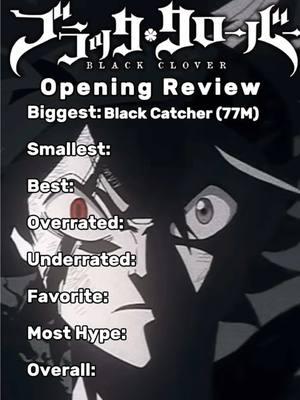 Follow the Alt: @jankankun1 || Reviewing Black Clover Openings #anime #blackclover #blackcloveropening #blackcatcher #blackrover #asta #yami #harukamirai #jankankun 