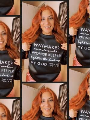 A Nice Sweatshirt for women’s of God and women of faith for this winter and fall. #fallwinter #waymaker #fallwinterfashion #promisekeeper #sweaterweather #sweaterstyle #plussizefashion #plussize #hoodieseason #winteroufit #falloutfitinspo #dailywear #CapCut 